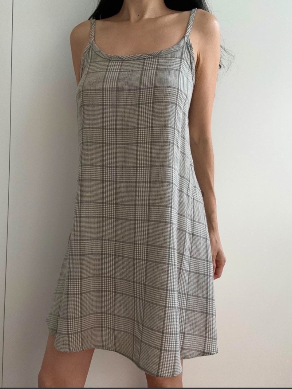Vintage Plaid Slip Dress